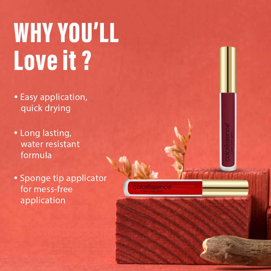 Coloressence Eternal Matte Sindoor | Bright Pigment | Quick Drying - Red