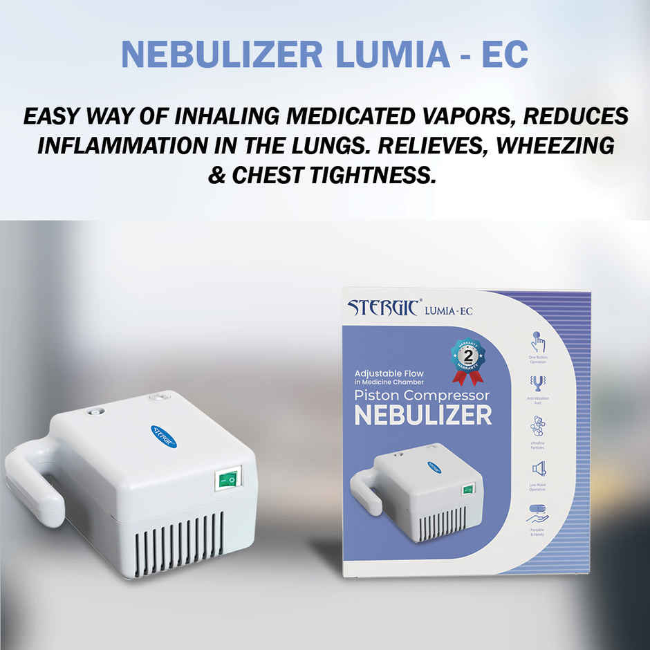 Stergic Lumia-EC Piston Compressor Nebulizer