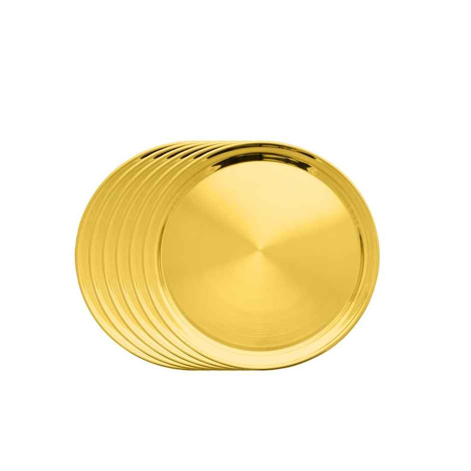 Jensons Hammered Pvd Plate 12 Inch 4 Pcs -rose Gold