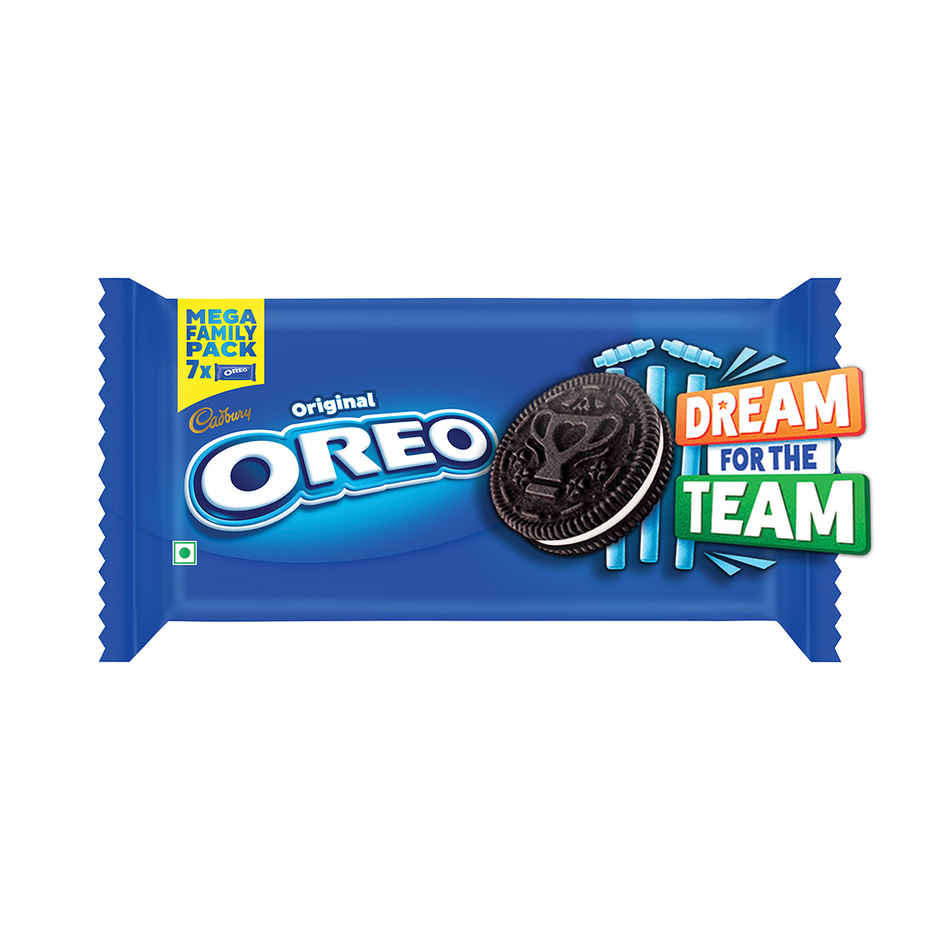 Buy Cadbury Oreo Vanilla Flavour Crème Sandwich Biscuit Mega Family ...