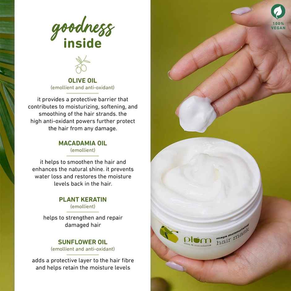 Plum Olive & Macadamia Mega Moisturizing Hair Mask