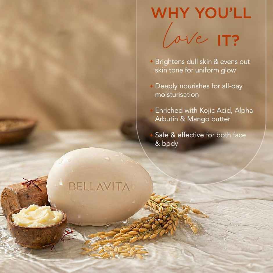 BellaVita Bright Wonder Unisex Bathing Soap for Men and Women Combo