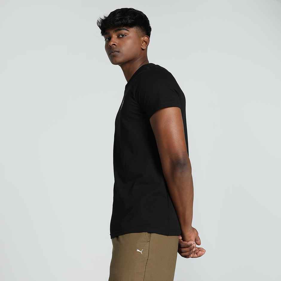 Puma Men's Round Graphic SS Tee | Black - M