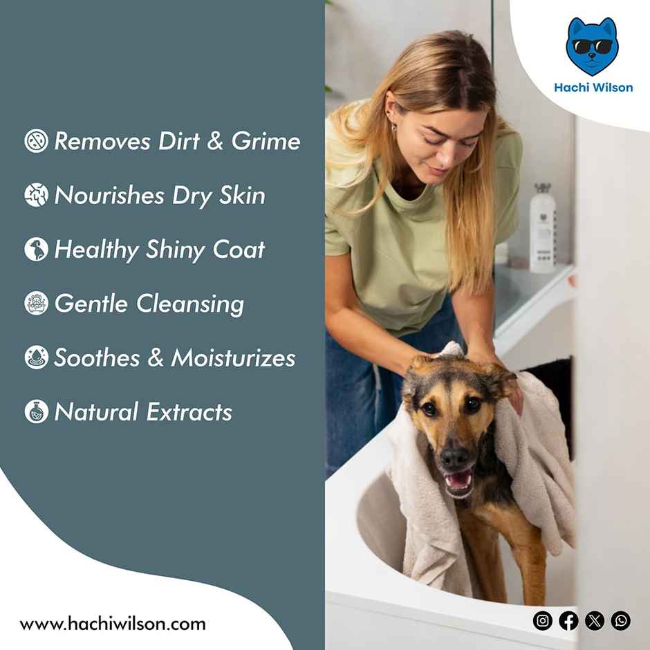 Hachi Wilson Premium Oatmeal Dog Shampoo And Conditioner