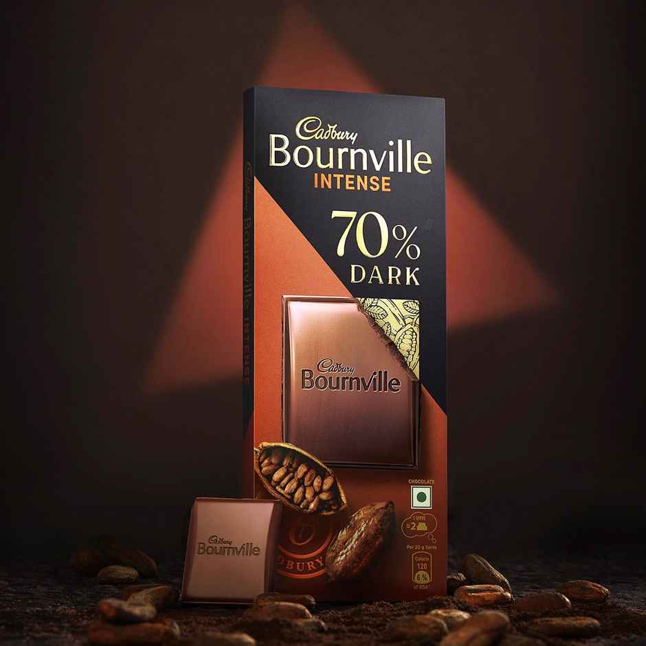 Cadbury Bournville Rich Cocoa 70% Dark Chocolate Bar Combo