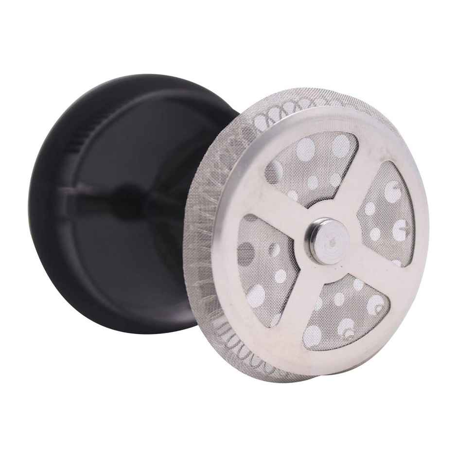 Wonderchef French Press Coffee & Tea Maker 350 ml, Borosilicate Glass Carafe, 4 Level Filtration System, 1-2 Cups of Coffee,Brews in Just 3 Minutes - Black