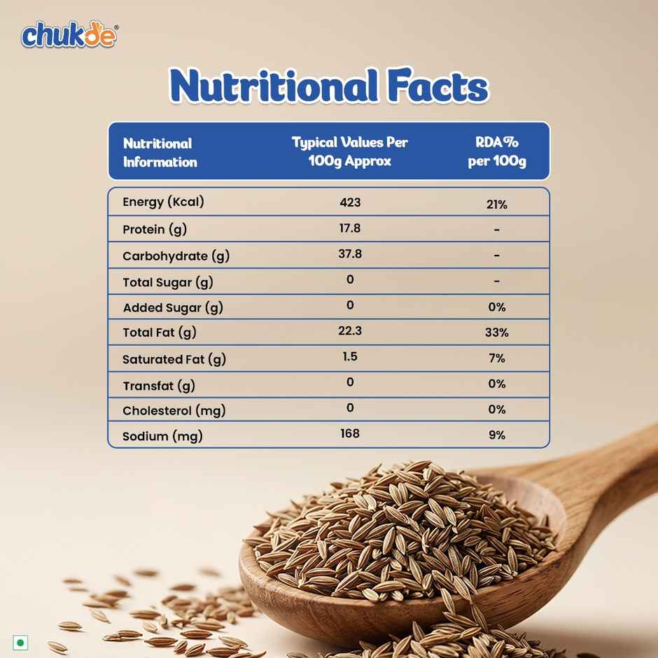 Chukde Cumin Whole Seeds (Jeera Sabut)