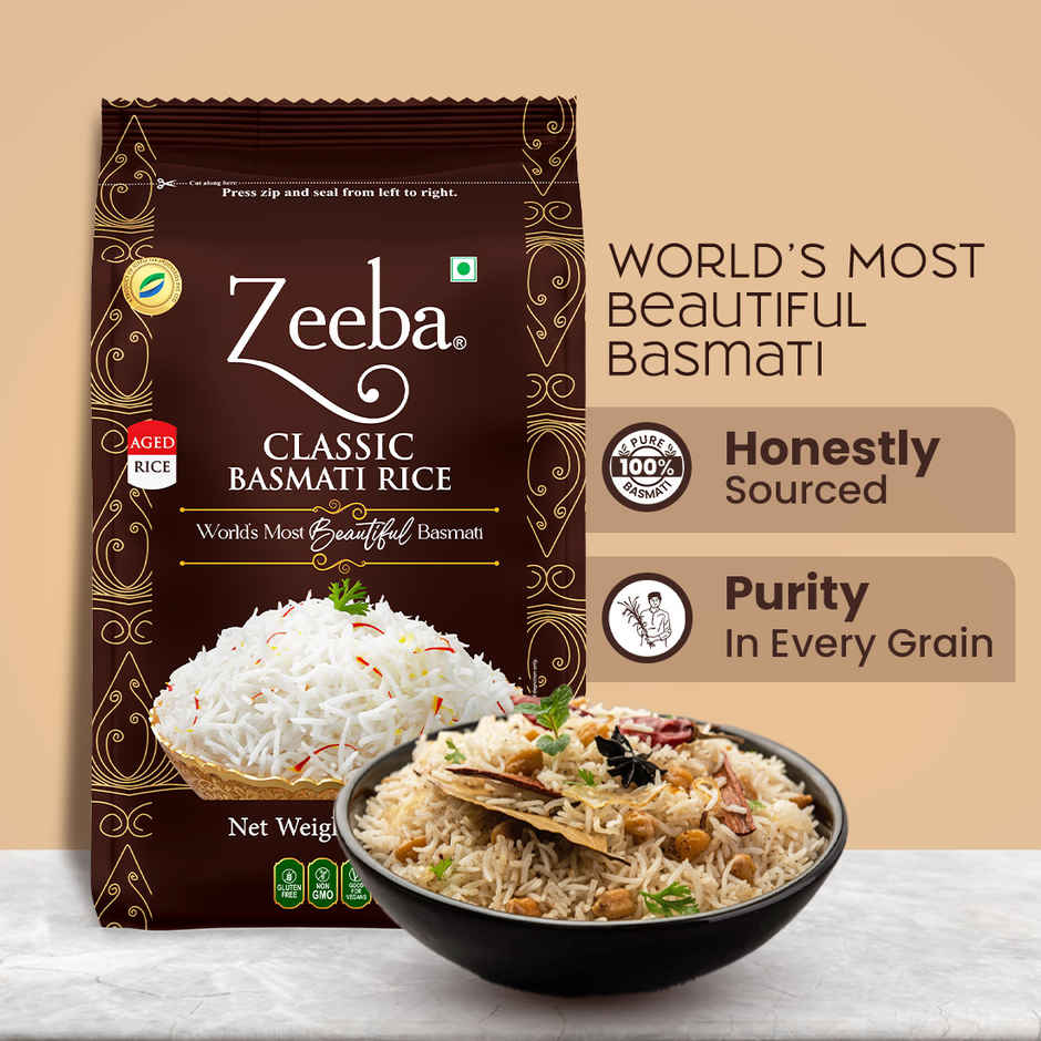 Zeeba Classic Aged Basmati Rice Extra Long Rice
