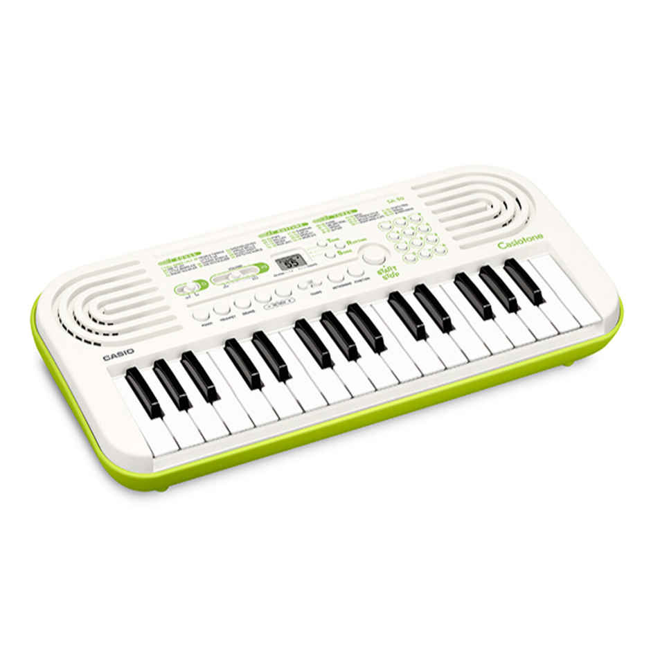 Casiotone Mini Keyboard SA-50 with Piano tones | White