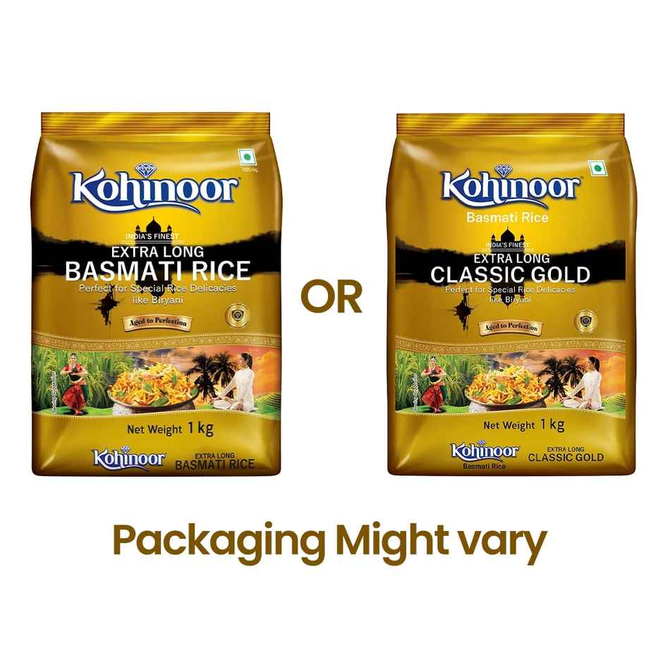 Kohinoor Gold India's Finest Extra Long Authentic Basmati Rice