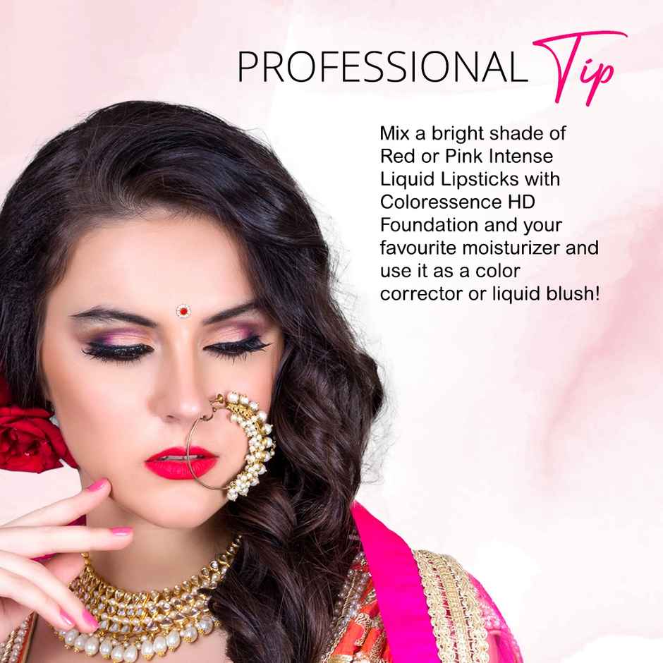 Coloressence Intense Liquid Lip Color | Long Lasting, Smudgeproof, Waterproof | Antique Ruby