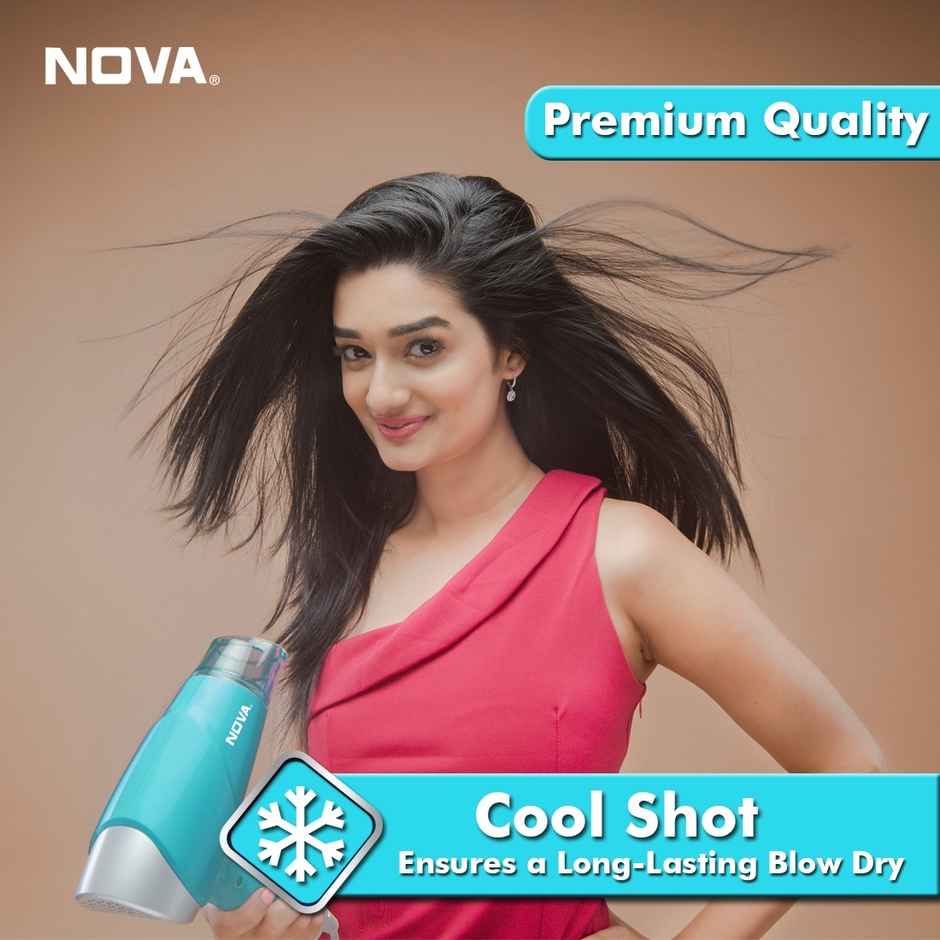 Nova Nhp 8206 Hair Dryer (1400 W, Turquoise)