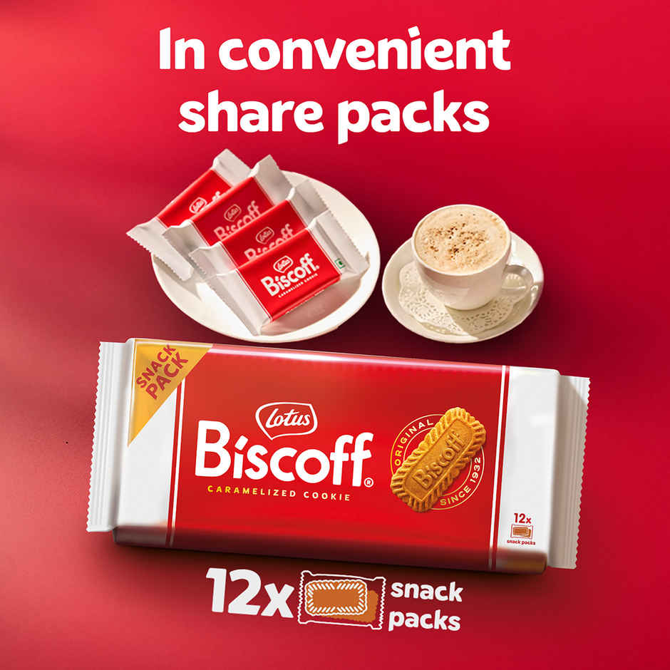 Lotus Biscoff Original Caramelized Cookie Snack Pack