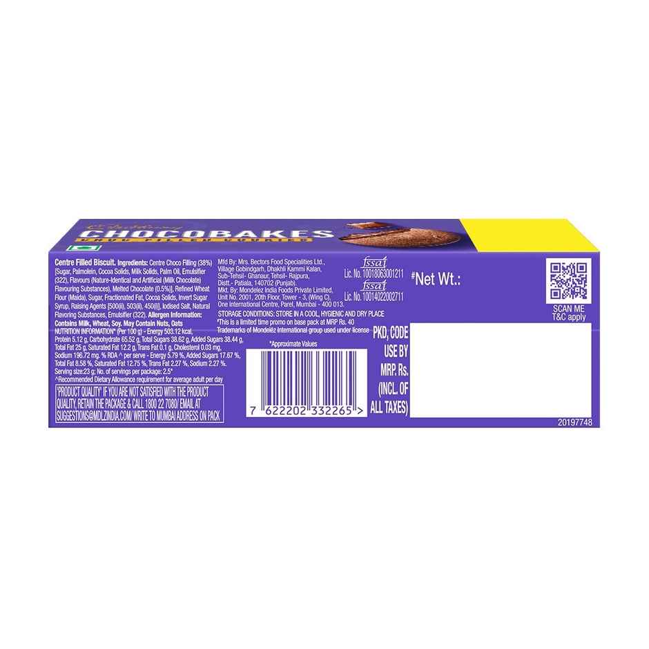 Cadbury Choco Bakes Choc Filled Cookies | Soft & Indulgent
