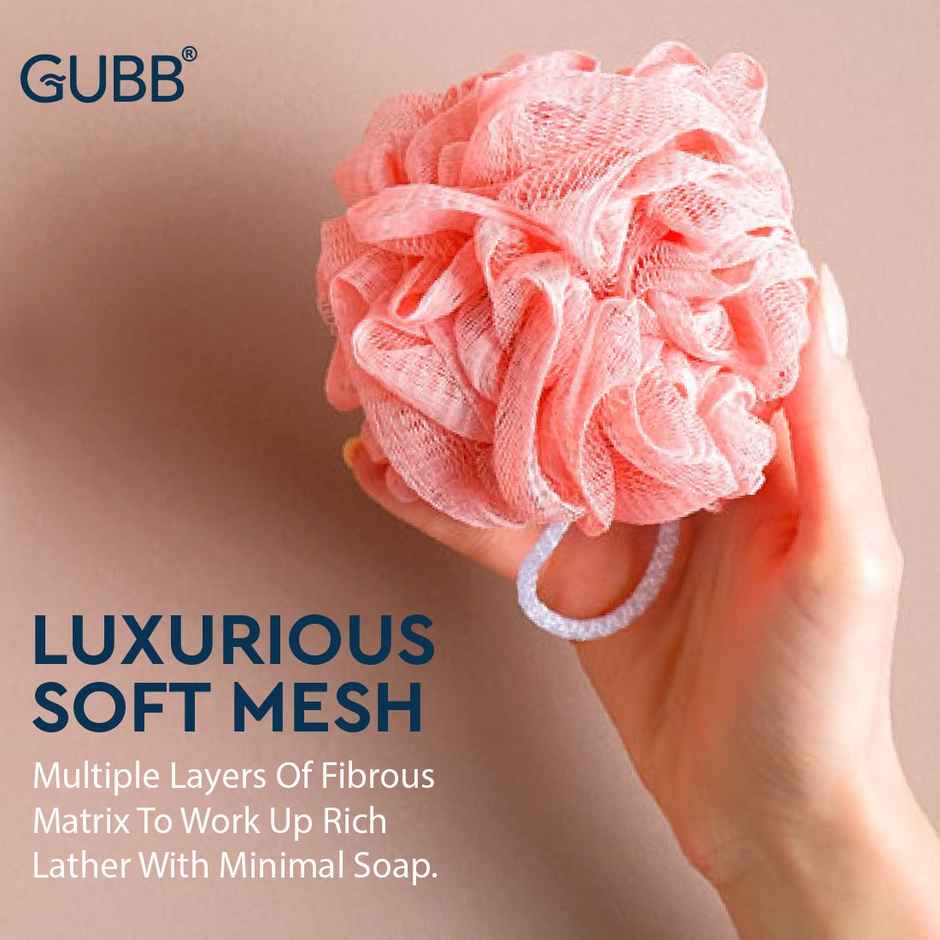 GUBB Luxe Sponge Round Loofah - Lilac