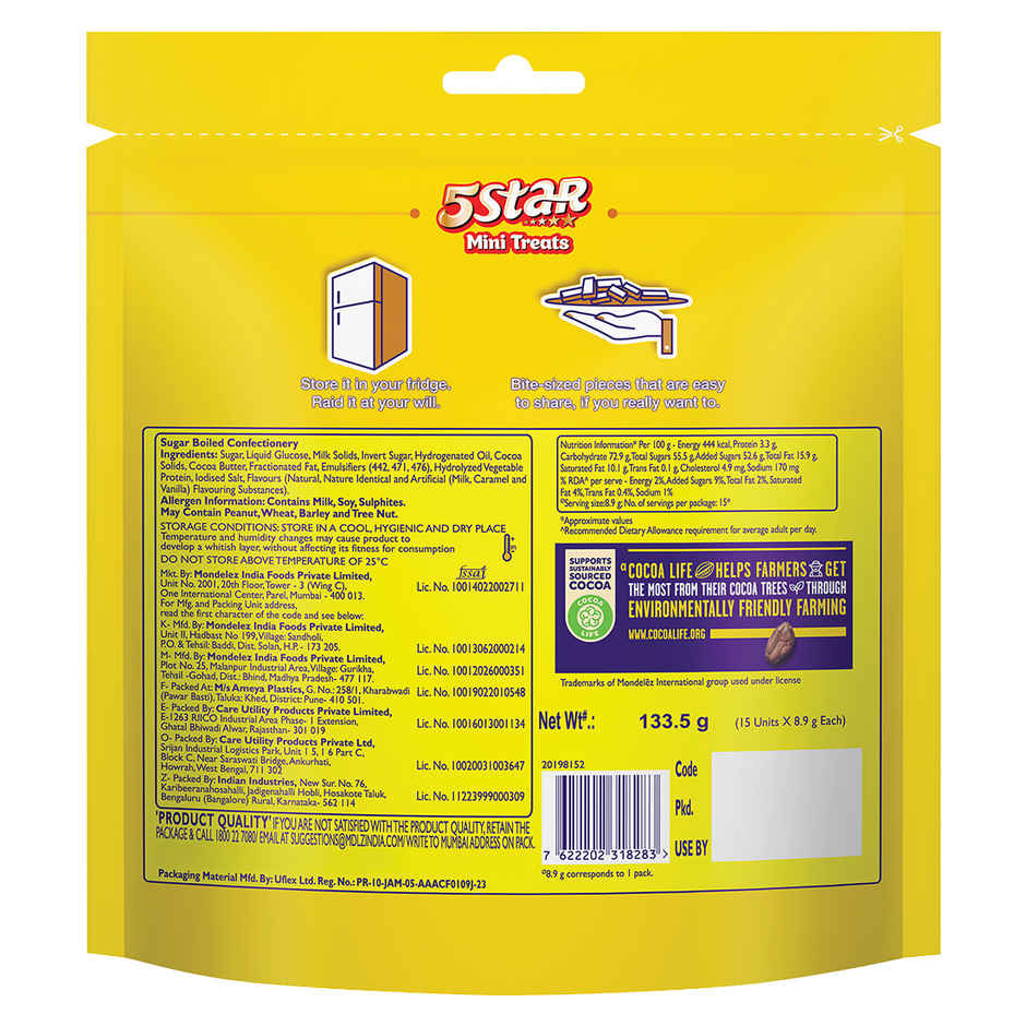 Cadbury 5 Star Mini Treat Chocolate Pack