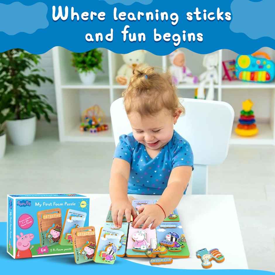 Wembley Peppa Pig - My First Foam Puzzle for Kids Interactive Toy