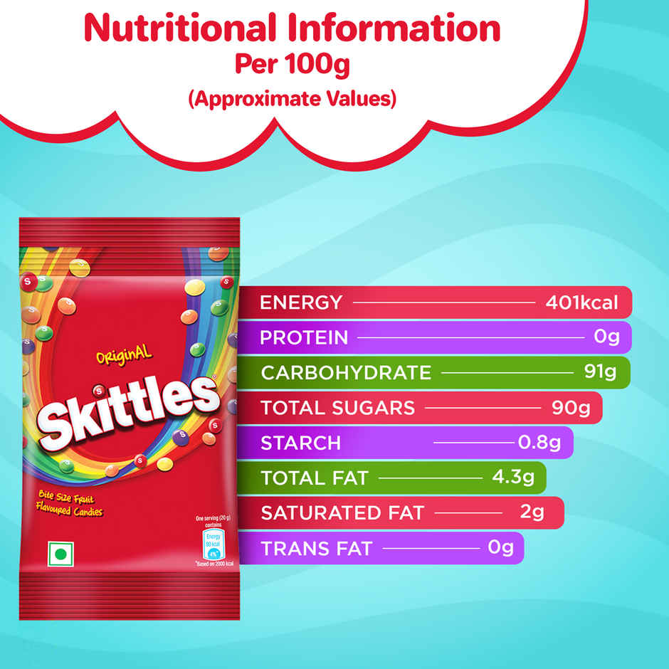 Skittles Original Chewy Fruit Flavoured Candies