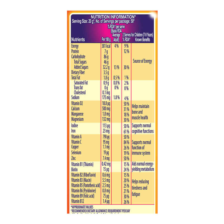 Cadbury Bournvita Chocolate Nutrition Drink Jar