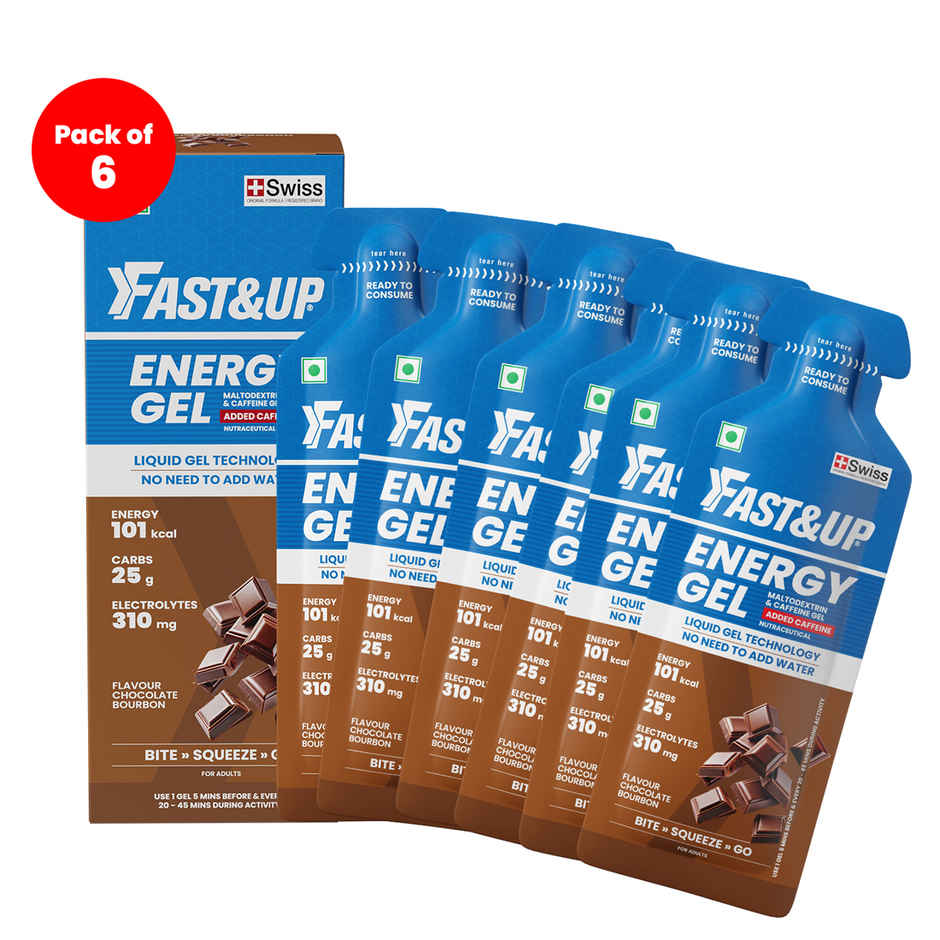 Fast&Up Energy Gel Caffeinated Chocolate Bourbon