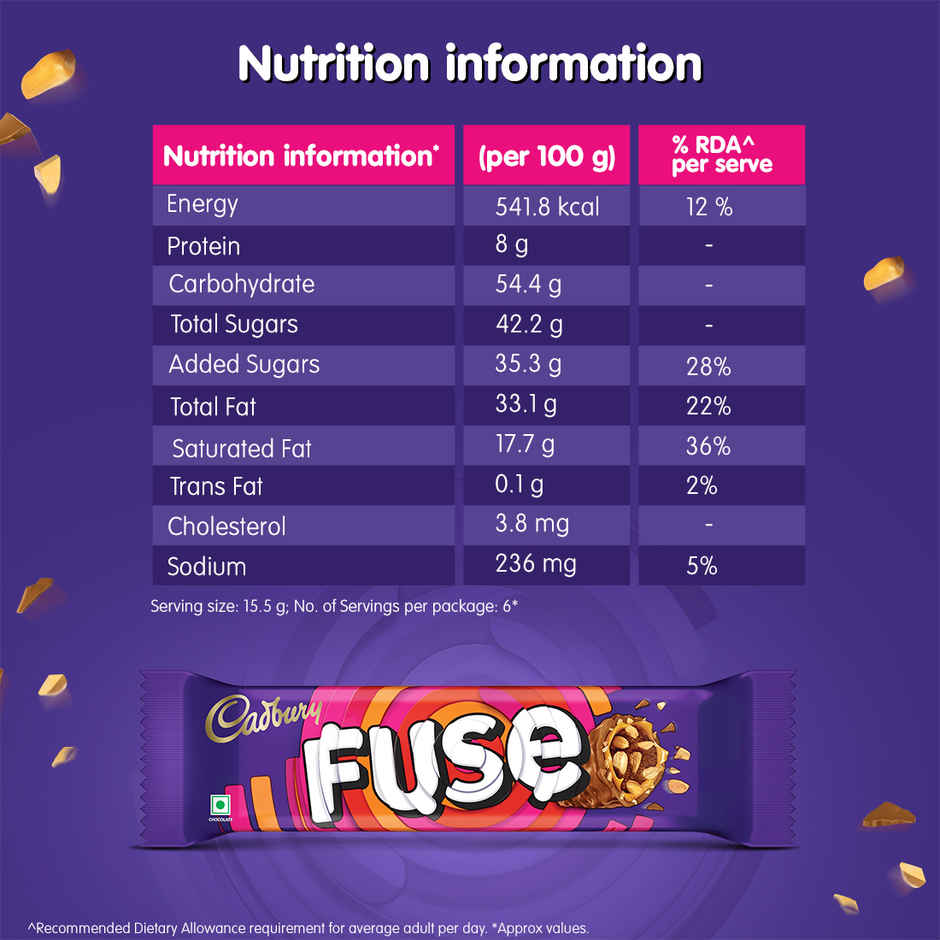 Cadbury Fuse Mini Treats Chocolate Pack