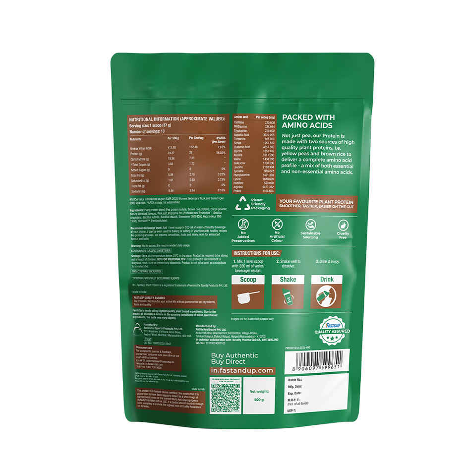 Fast & Up Plant Protein Rich Chocolate