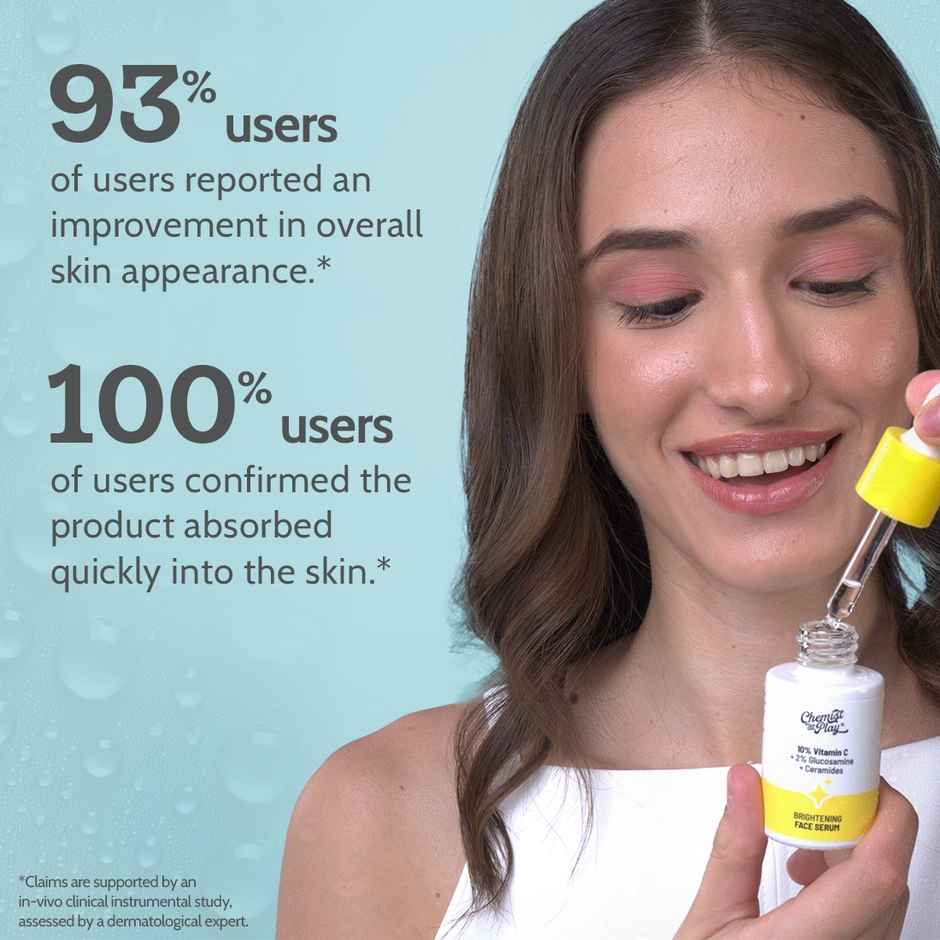 Chemist At Play 10% Vitamin C Face Serum | Brightens Skin | Treats Spots, Hyperpigmentation