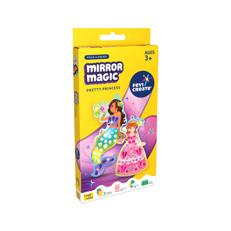 Fevicreate Mirror Magic Pretty Princess Kit | 3+ Years Kids | Birthday Return Gifts