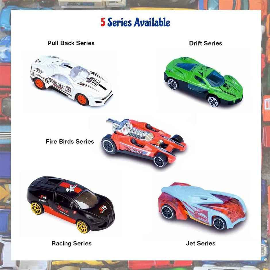 Wembley Free Wheel + Pull Back Metal Die Cast Metal X Racers Toy Car Vehicle Multicolor (Set Of 3)