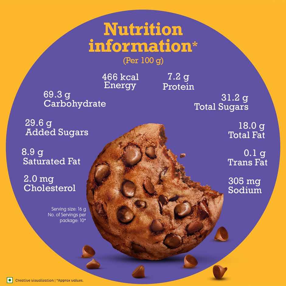 Oreo Chocobakes Choco Chip Flavoured Biscuits | Artificial Colour-free Combo