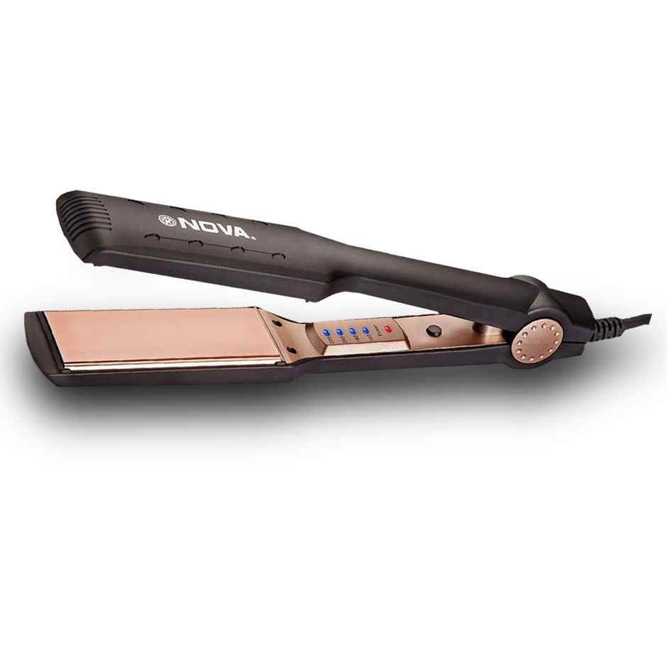 Nova Temperature Control Professional Nhs 901 Hair Straightener |Black and Gold