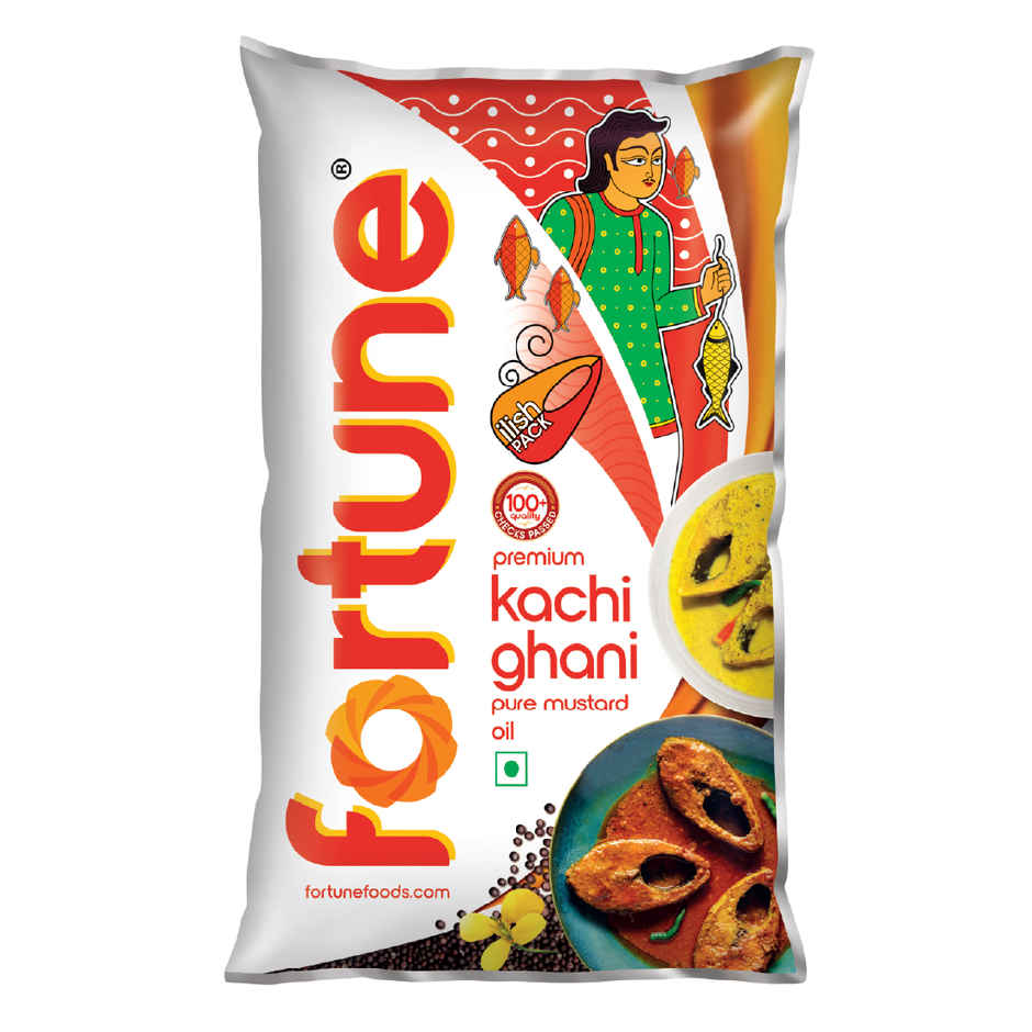 Fortune Premium Kachi Ghani Pure Mustard Oil Pouch