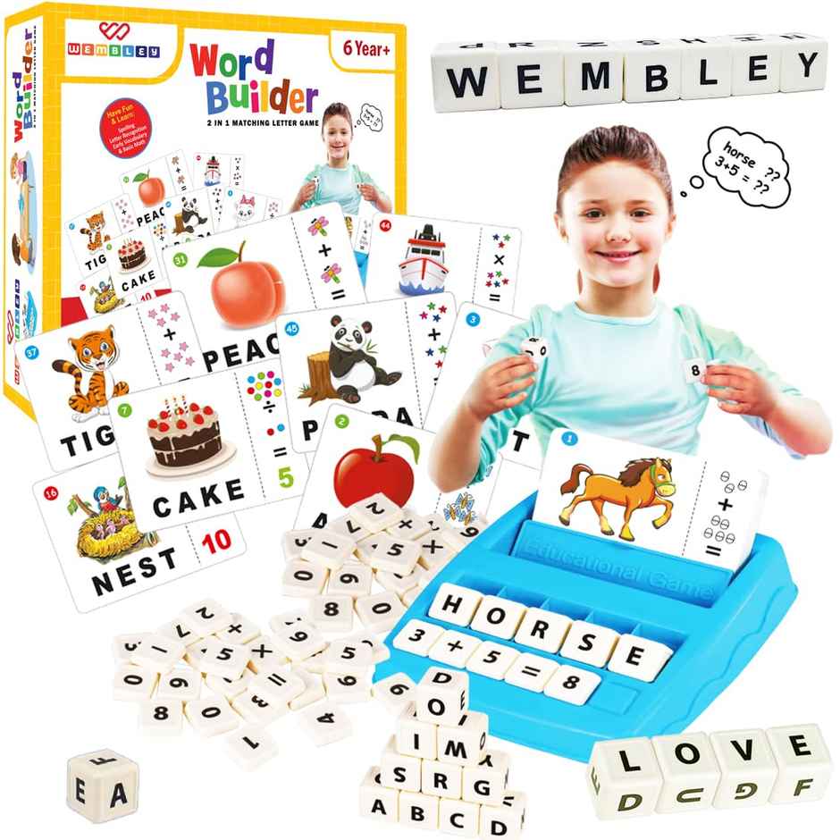 Wembley Educational Toys Spelling Brain Games For Kids Learning Birthday Gift For Boys Girls