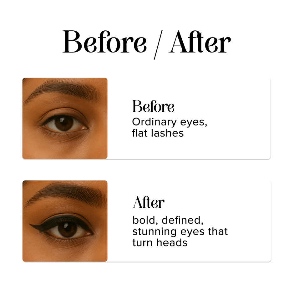 Coloressence Ink Stylo Sketch Pen Eyeliner | Black|Waterproof|Smudgeproof|Quick Dry|Long Lasting