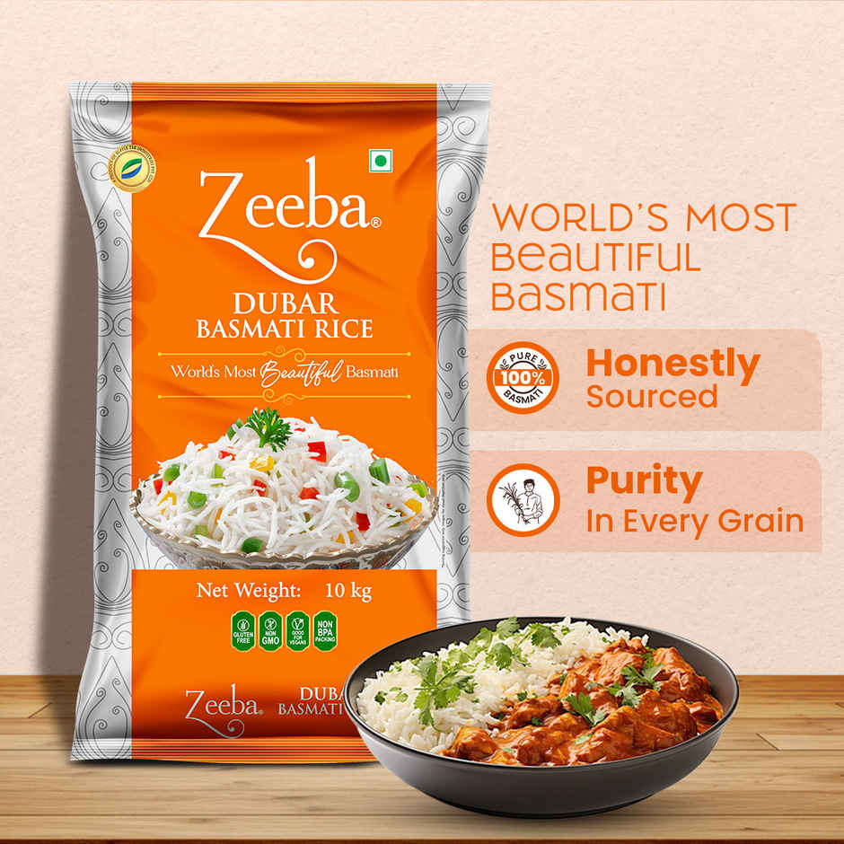 Zeeba Dubar Basmati 1121 Steam | Short Grain