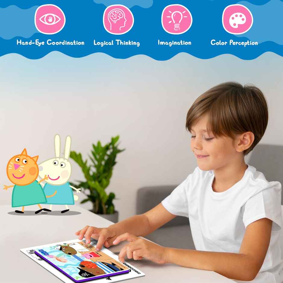 Wembley Peppa Pig - 3 in 1 Jigsaw Magnetic Puzzle for Kids DIY Creative Activity Set