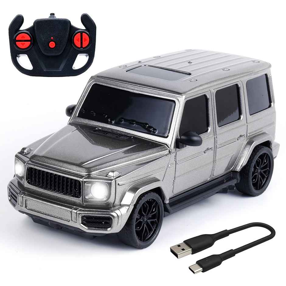 Wembley G Wagon RC Car High Speed Remote Control Car for Kids Rechargeable Car - Silver
