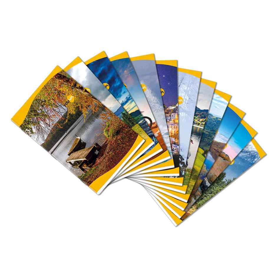 Navneet Youva Soft Bound Unruled Notebook 172 Pages, 17x 27 cm Long, Nature