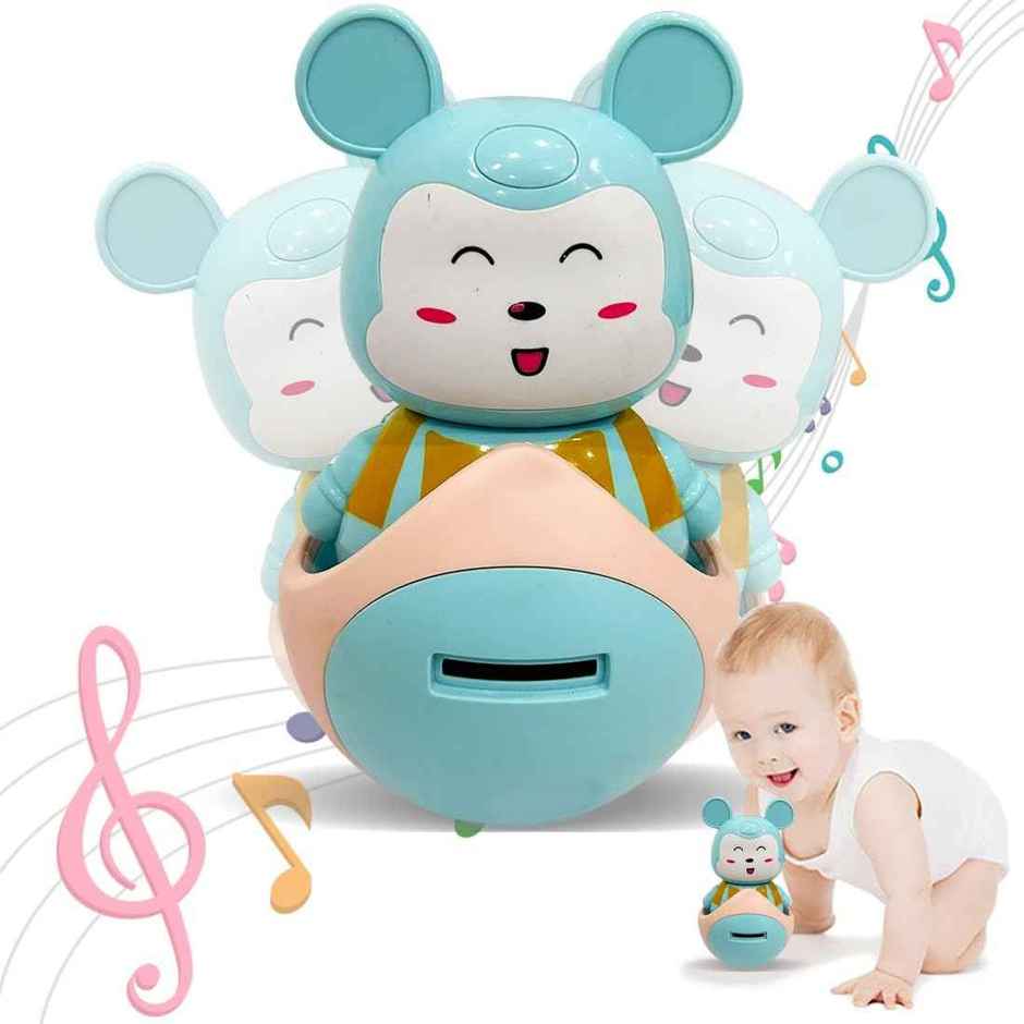 Wembley 2 In 1 Baby Roly Poly Money/Piggy Bank Musical Toys For Kids With Light And Sound