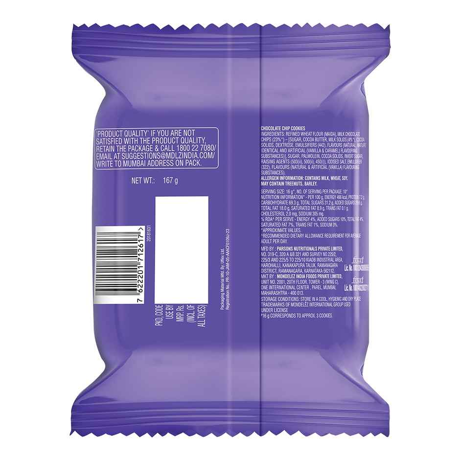 Oreo Chocobakes Choco Chip Flavoured Biscuits | Artificial Colour-free Combo