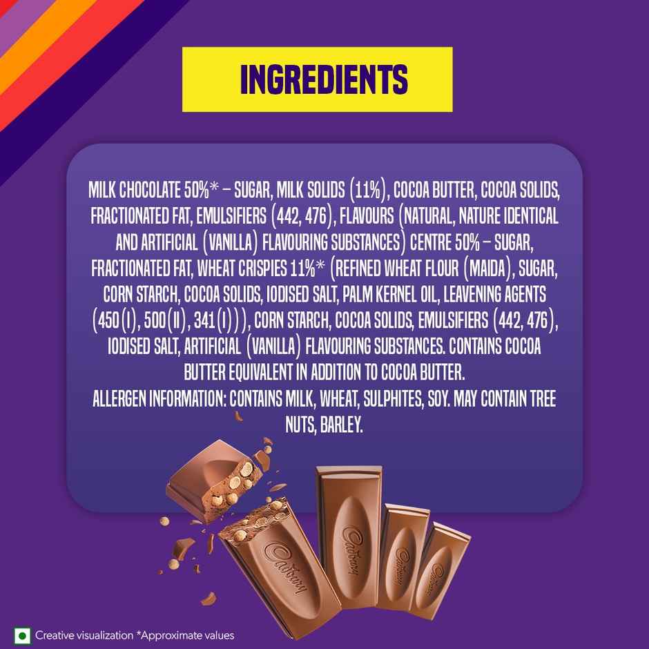 Cadbury Dairy Milk Crispello Chocolate Bar Combo  