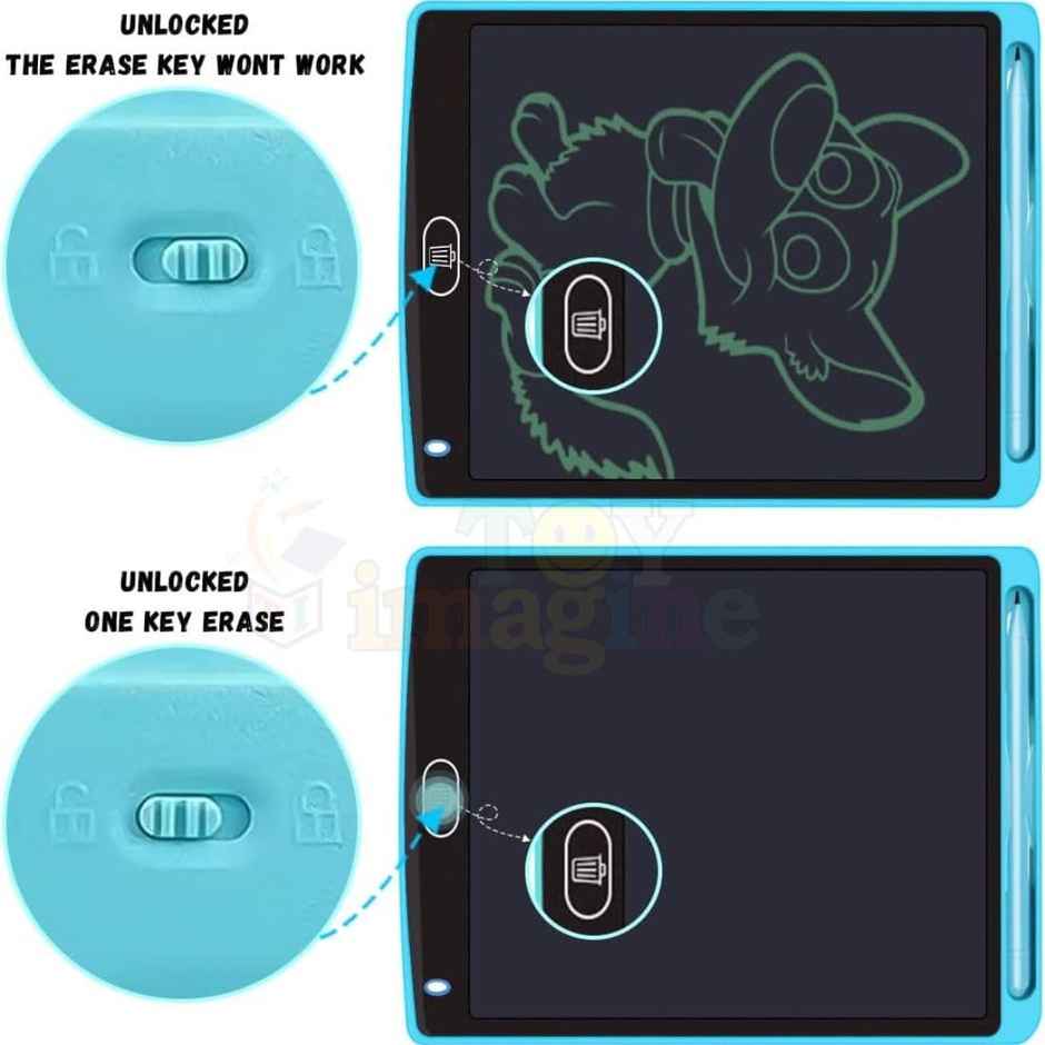 Chrome 8.5" Lcd Writing Tablet For Kids (Colour May Vary)