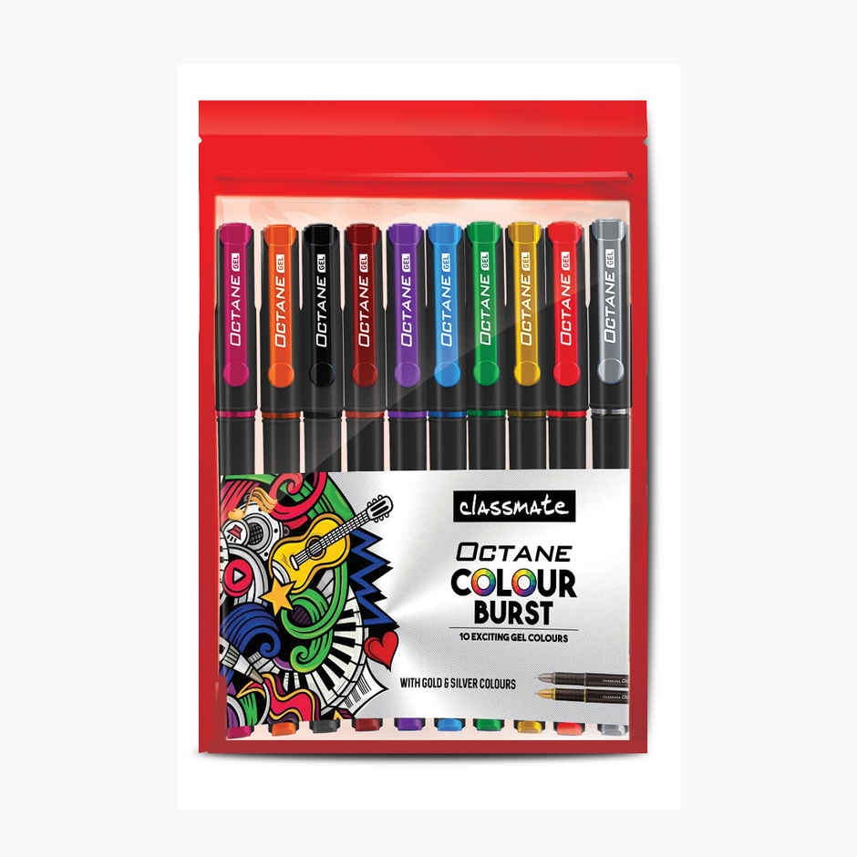 Classmate Octane Colour Burst Gel Pen | Multi colour