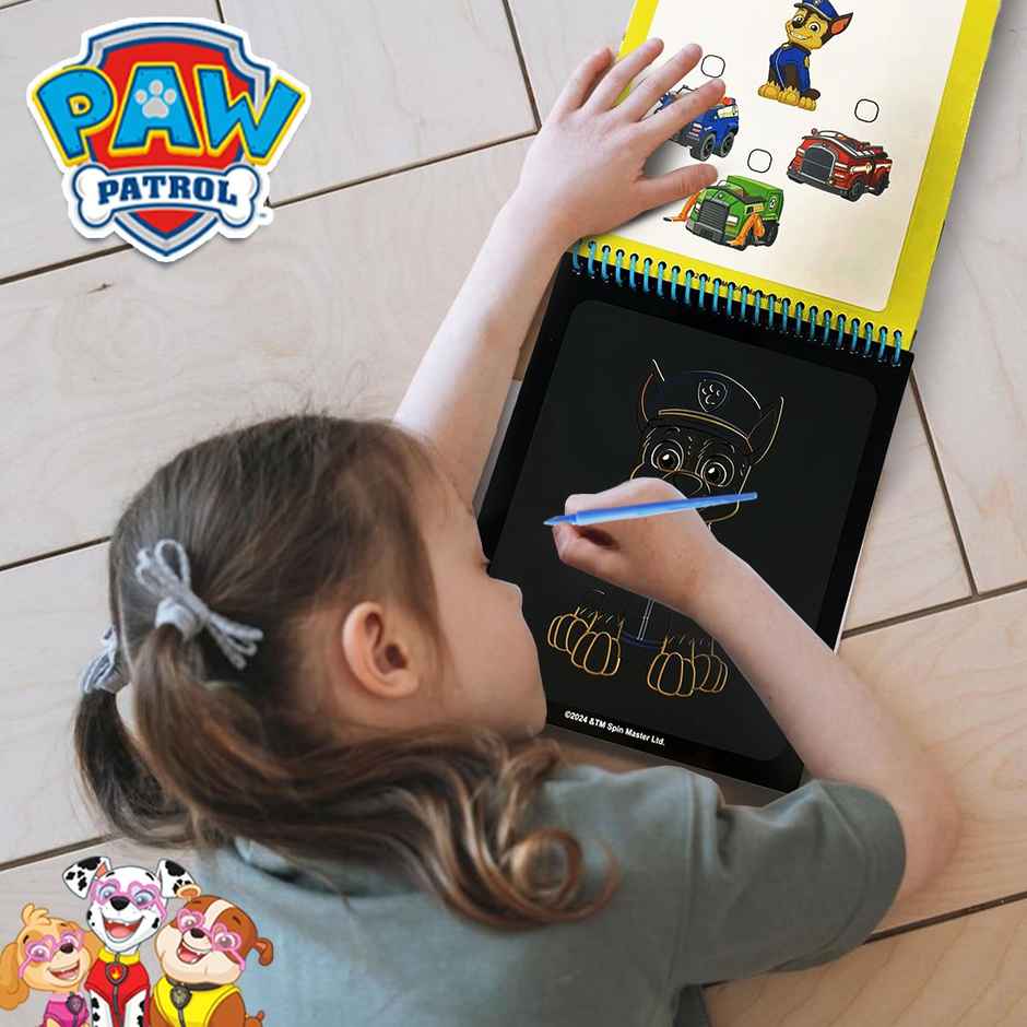 Wembley Paw Patrol Scratch Art Book � DIY Magical Scratch Pad with Quiz & Pen, Gift for Kids