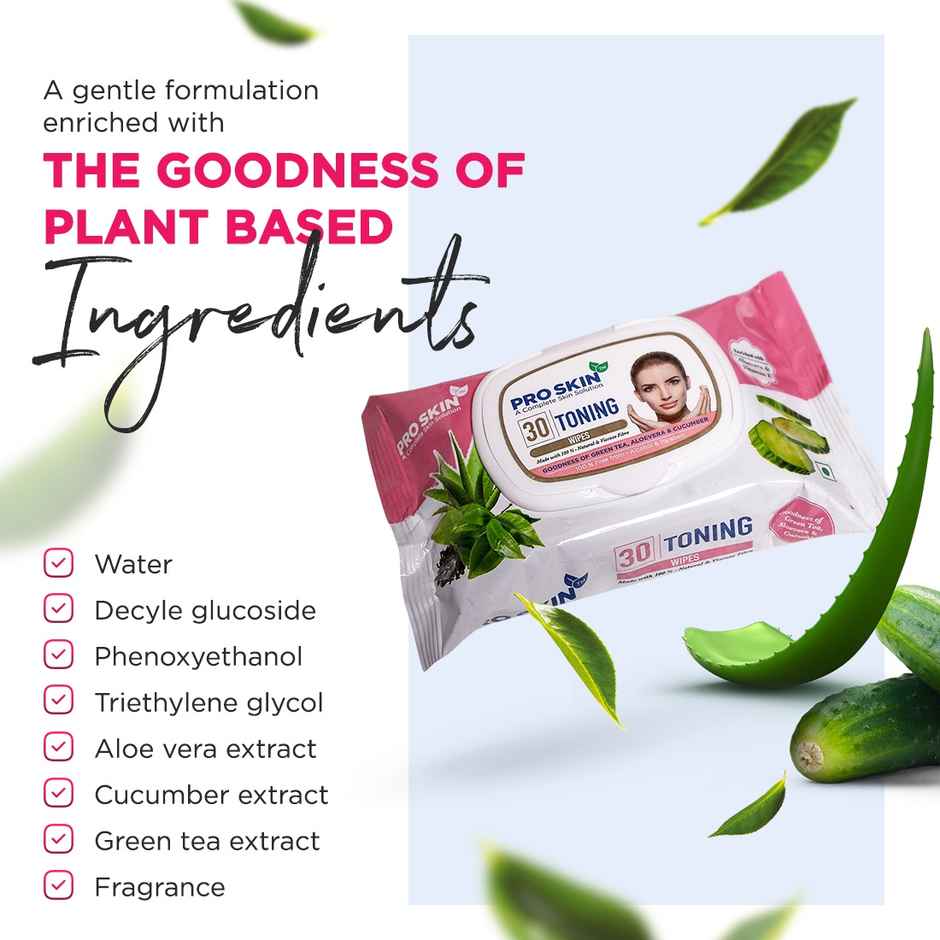 Pro Skin Wet Wipes - Toning | 30 Pulls Per Pack