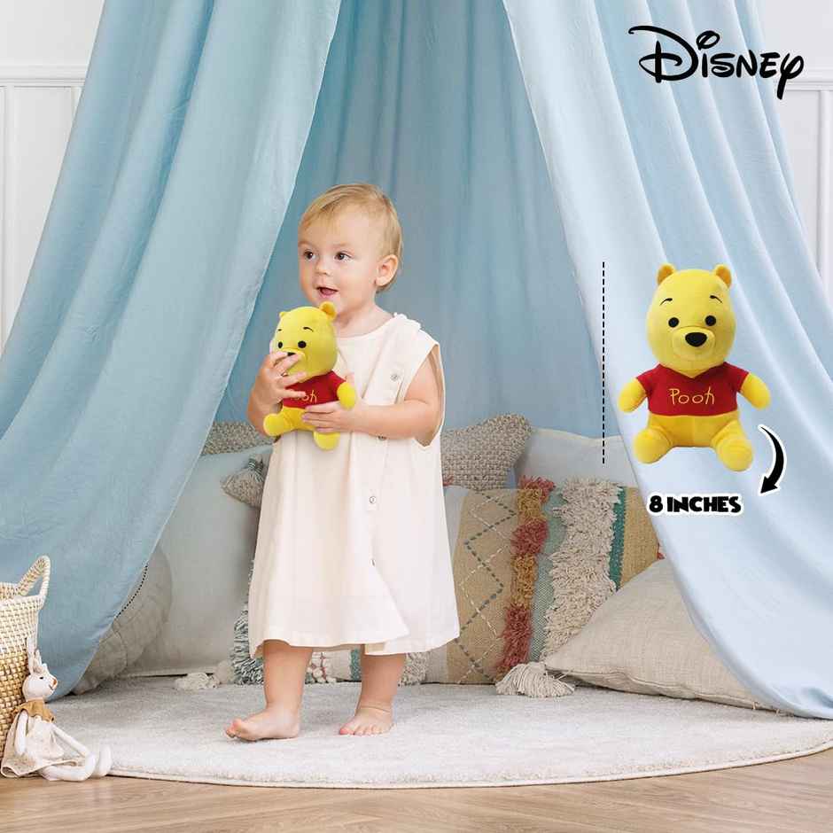Disney Winnie The Pooh Soft Toy 8 Inches Plush Huggable Stuffed Toy For Kids Toys For Ages 2+