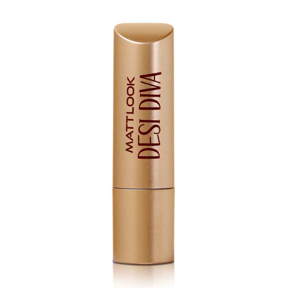 Mattlook Desi Diva HD Matte Lipstick With Hydrating Formula & Hyaluronic Acid | Brownie Bite 16