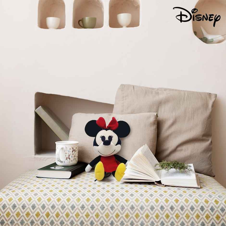 Disney Minnie Mouse Soft Toy 8 Inches Plush Lovable Huggable Stuffed Animal For Kid Toy For Ages 2+