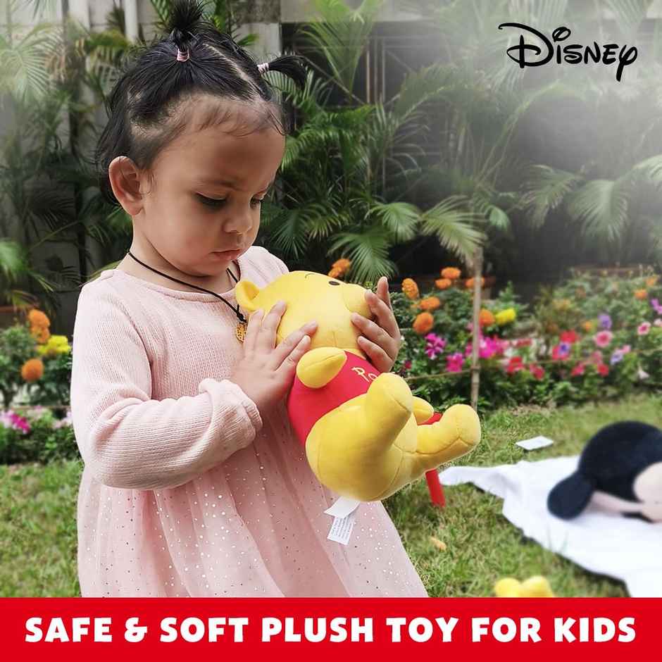 Disney Winnie The Pooh Soft Toy 8 Inches Plush Huggable Stuffed Toy For Kids Toys For Ages 2+