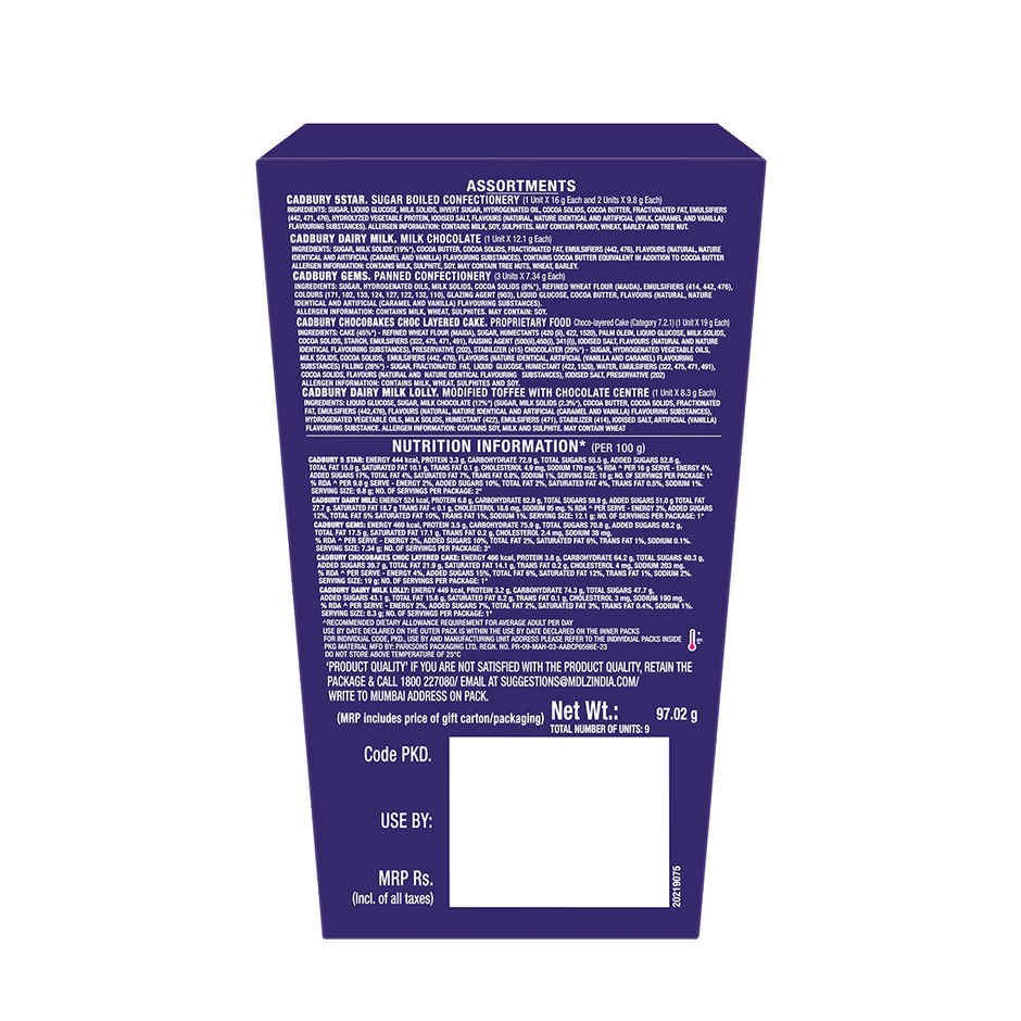 Cadbury Celebrations Assorted Chocolate Birthday Gift Pack